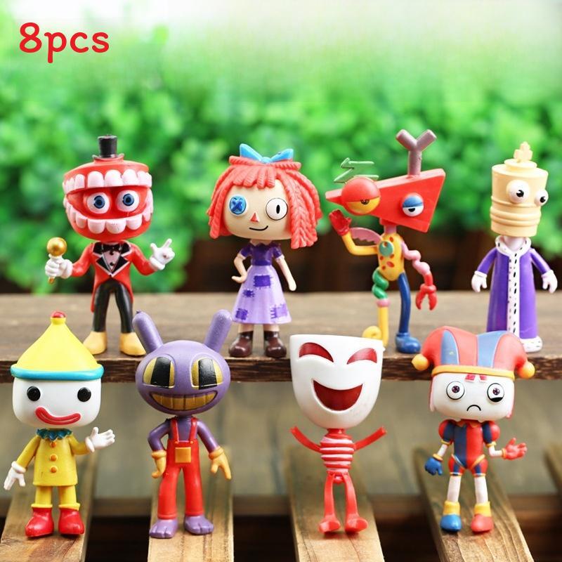 The Amazing Digital Circus Pvc Model Set With Assembleable Figures For Collectors