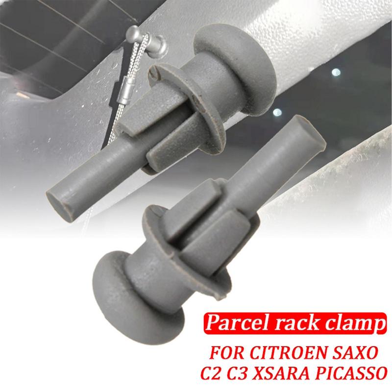 2 clip di ricambio per ripiano posteriore auto, clip di fissaggio terminale per ripiano bagagliaio per Citroen SAXO C2 C3 XSARA PICASSO