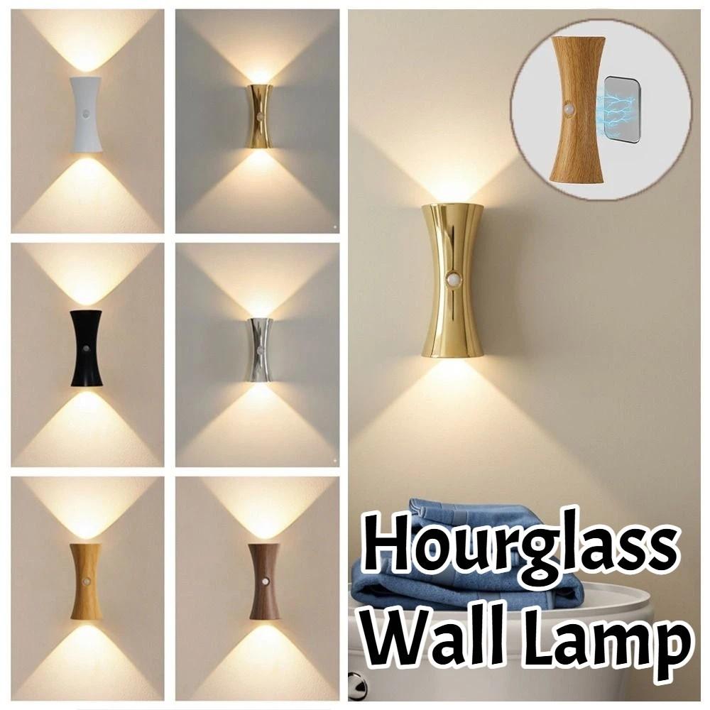Wireless LED Hourglass Wall Lamp Creative Wall Sconce Lamp Outdoor Courtyard