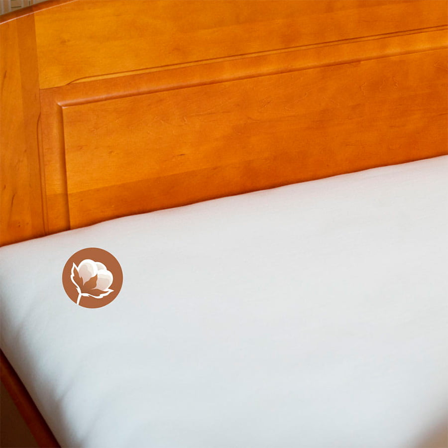 FITTED SHEET 80X200 WHITE