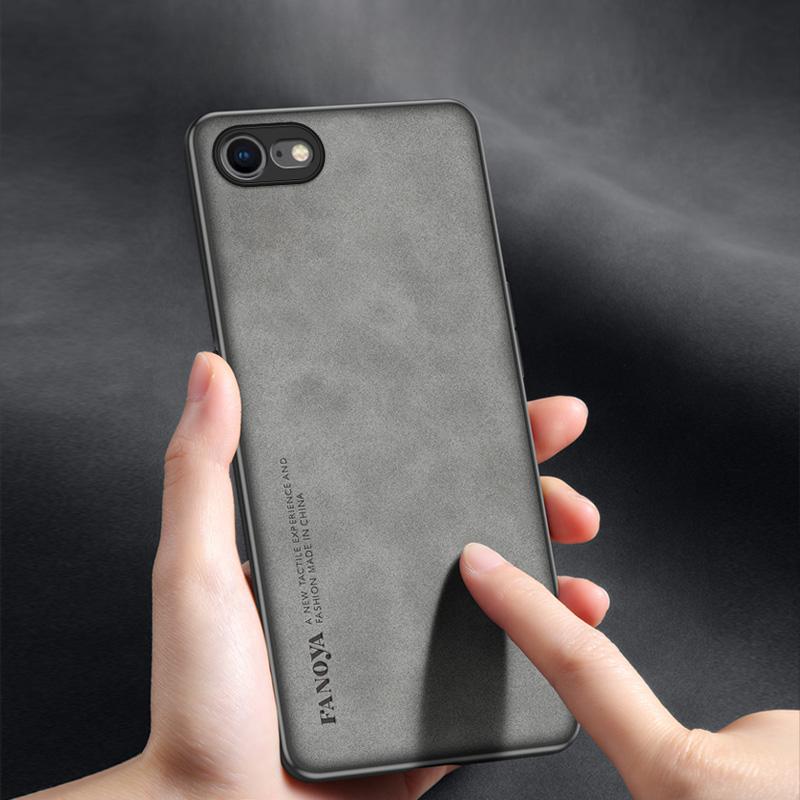 16E Hülle Luxus Schafsleder Handyhüllen für iPhone 16 E 16 Pro Max 16Plus Stoßfeste Silikon Bumper Abdeckung