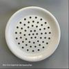 Round Ceramic Multi-Hole Steamer Plate