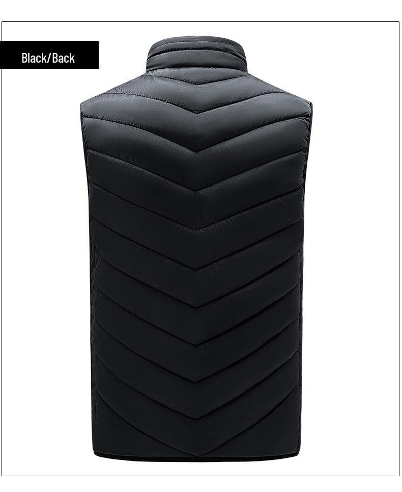 Vyhřívaná vesta se stojáčkem s USB nabíjením pro stálé teplo