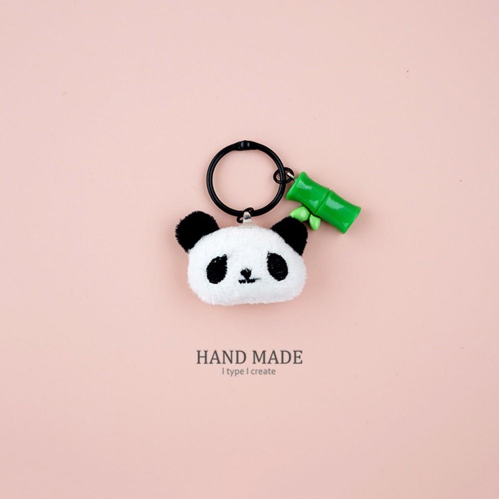 Cute Cartoon Plush Panda Doll Keychain School Bag Accessories Pendant