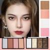 4 Color Contour Makeup Palette Blusher Plate Highlight Powder Bronzer Powder Shadow Kit Nose U8C6