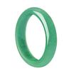 Quartzite Light Green Jadeite Bangle - Medium Width Women's Ice Waxy Jade Jewelry
