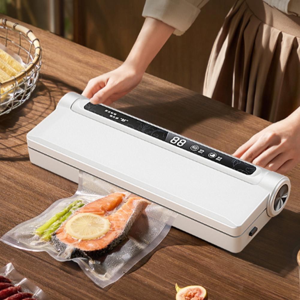 Food Vacuum Sealer Food Vacuum Sealer Machine One Click Intelligent Operation with 20 Bags Dry and Wet Sealer for Home Kitchen