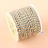 20m Multicolor Tie-Dyed Cotton Thread for DIY Moon Bodhi Bracelet