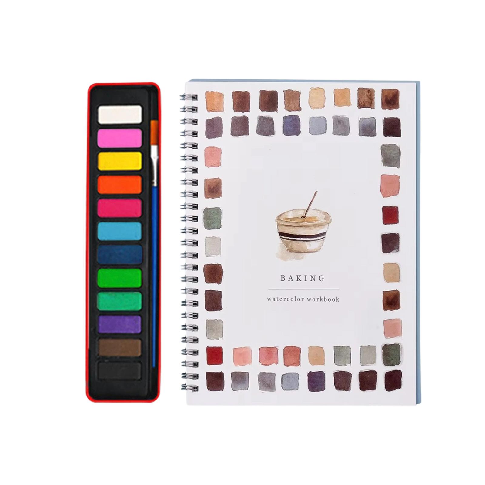 Watercolor Coloring Book Thick Paper Painting Sketch Pad
