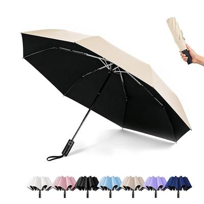 Folding Parasol [2026 New Model - 8 Ribs] Lightweight, Compact, One-Touch Automatic Opening and Closing, Windproof Design, UV Protection UPF50+, Rain