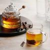 Crystal Honey Jar, Honeycomb Honey Dish, Conical Glass Syrup Jar
