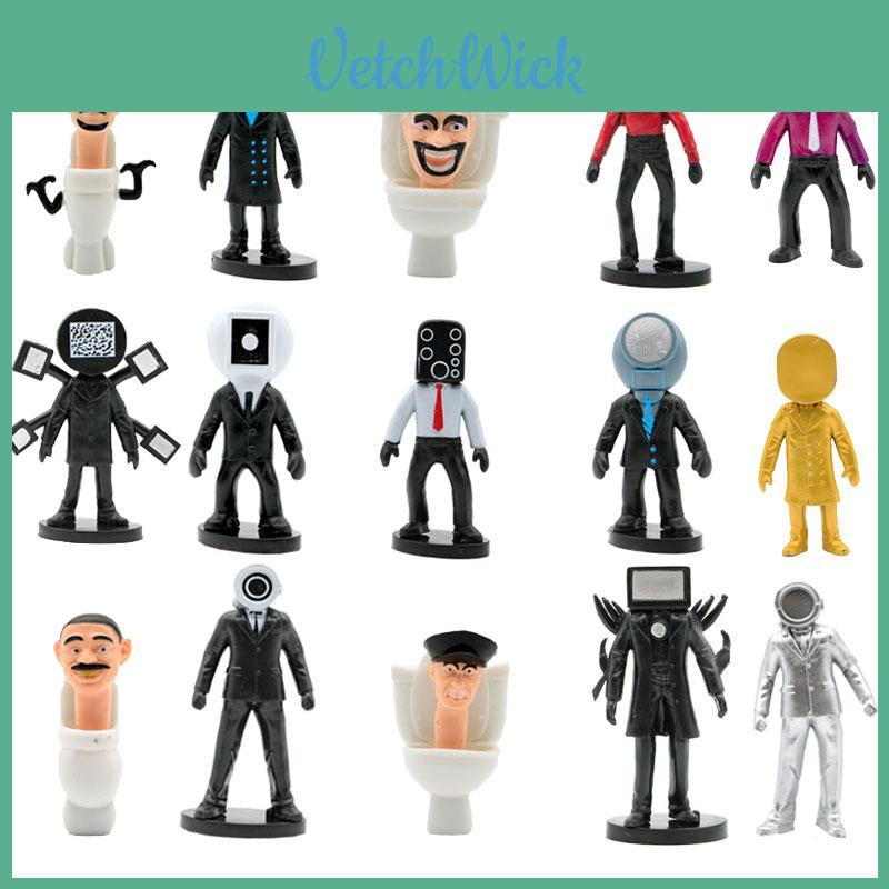 Skibidi Toilet Pvc Collectible Figure Interactive Game Desktop Decoration