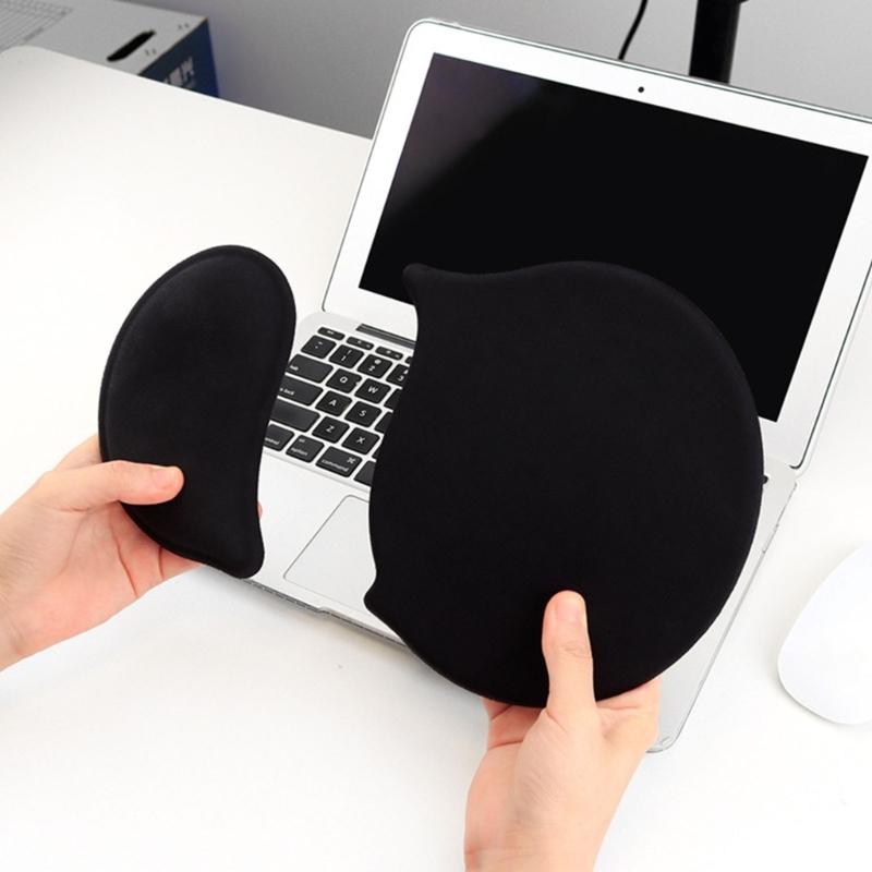Flexible Split Design Silicone Wrist Rest Mousepad Skid Comfort Computer Accessory