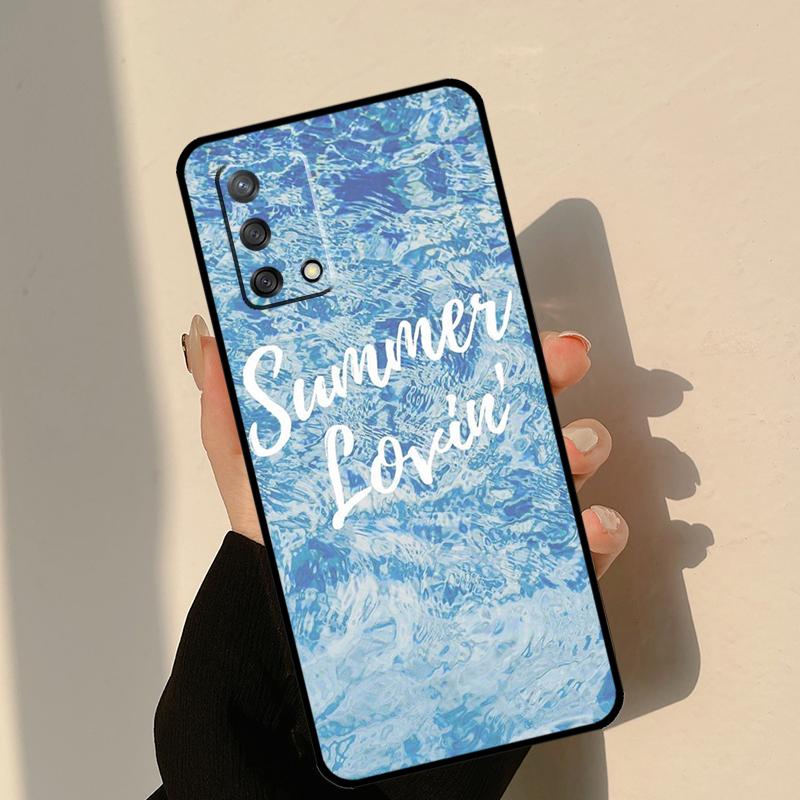 Love Summer Case For Oppo A18 A38 A58 A78 A98 A74 A94 A54 A15 A17 A57 A6 A5 Pro A16 A76 A96 A40 A60 A80