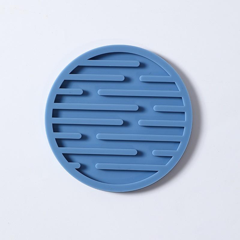 10cm Silicone Coasters Round Heat Resistant Rubber Tea Cup Mat Drink Coffee Mug Glass Beverage Holder Pad Decor Table Mat