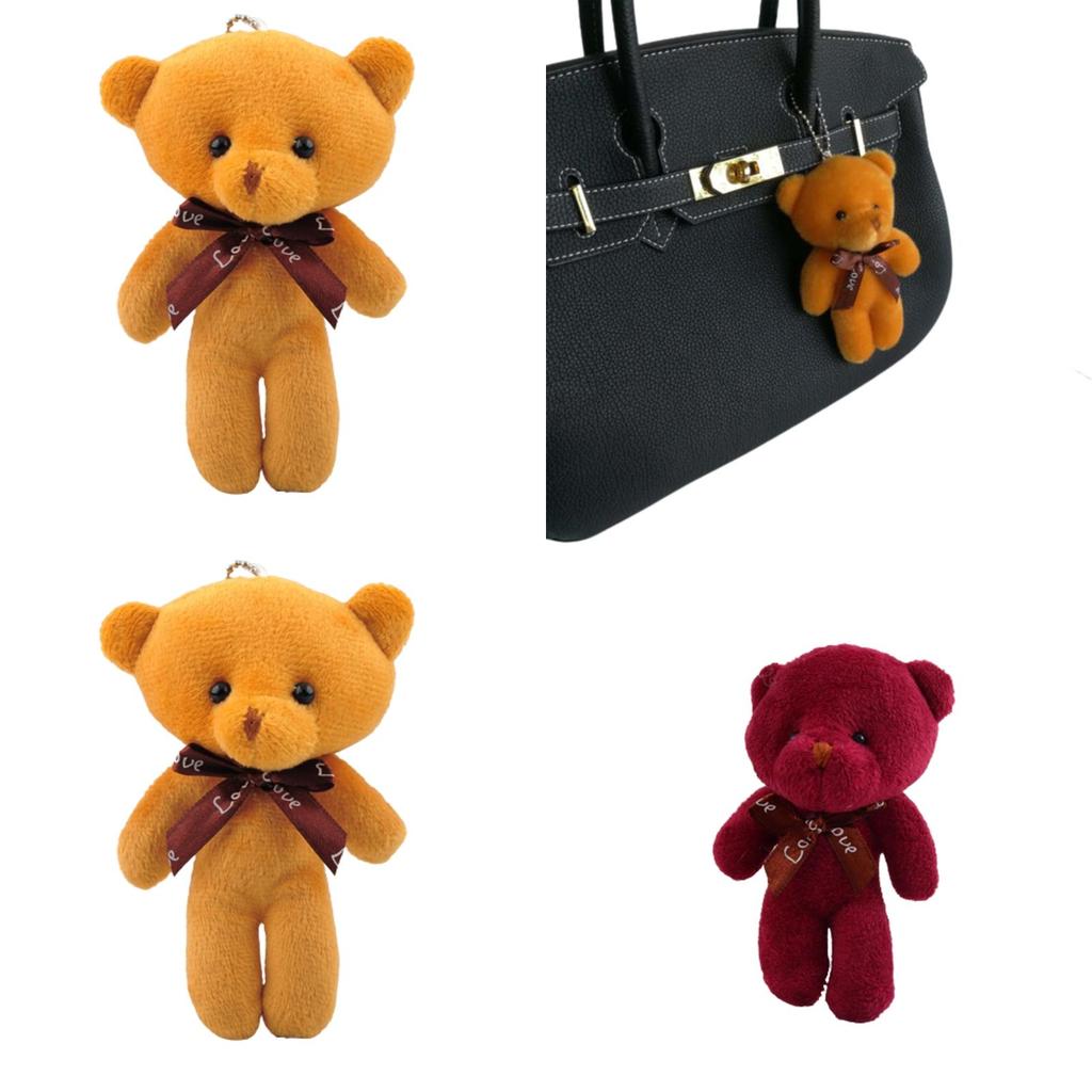 Adorable Plush Teddy Bear Keychain Pendant For Girlfriend Or Kids