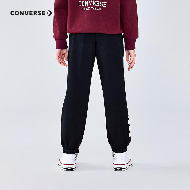 Converse Kids' Cotton Letter Print Casual Jogger Pants