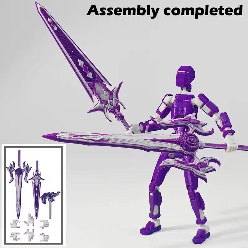 Dummy 13 Figure Multi Color Movable 3D Printed Jointed Shapeshift DIY Action Figure Lucky Figure Special Desktop Decoration Home