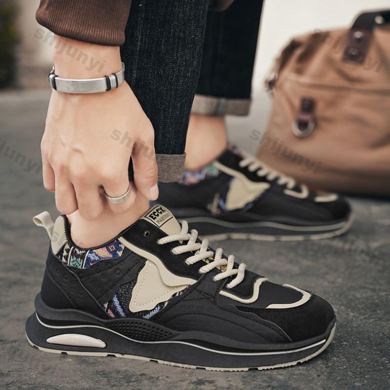 Fashion Men's Casual Sports Shoes Spring New Trend Breathable Sport Shoes Antislip Running Shoe Soft-soled Non-slip Walking Sneakers