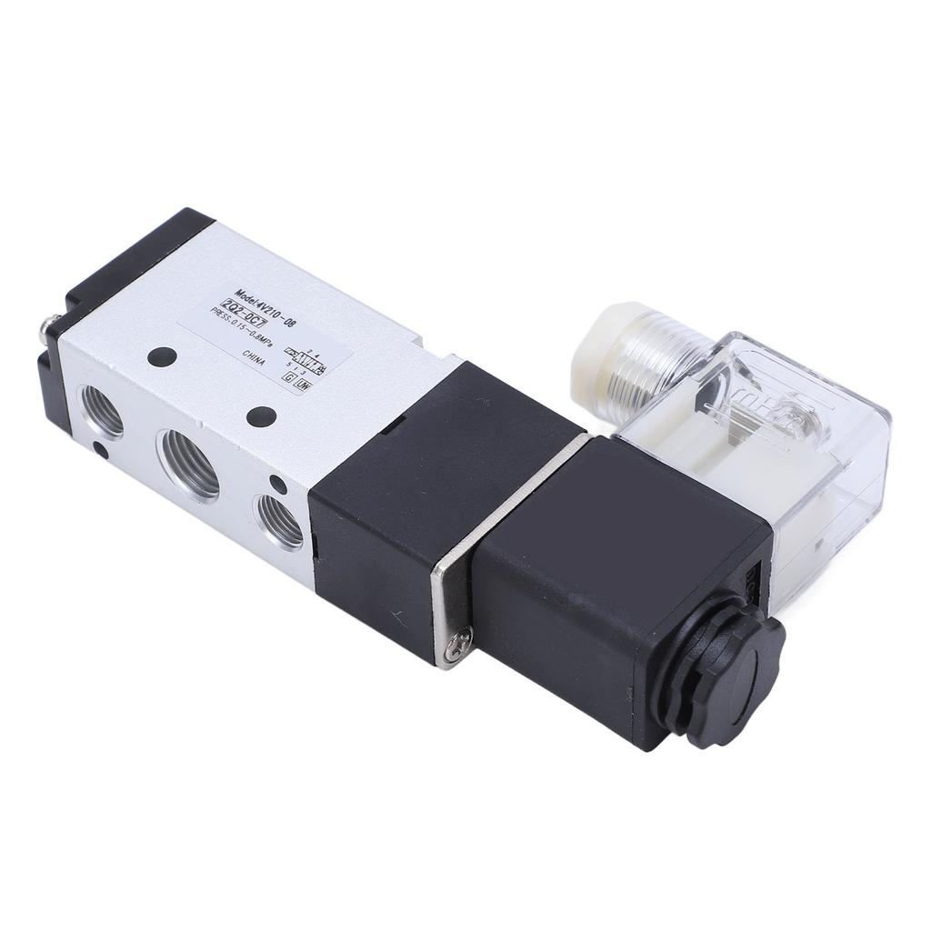 Electric Solenoid Valve Pneumatic Air Switch 2 Position 5 Way for Machine Equipment DC12V