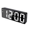 LED Mirror Alarm Clock Smart Digital Clock with Voice Control Multifunction Large Display Silent Movement