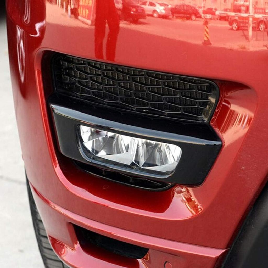 LLKUANG Black Front Fog Light Cover Trim Compatible with Land Rover Range Rover Sport 2014-2017 (Black)