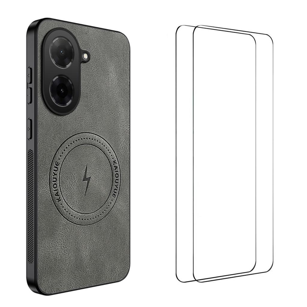 For Xiaomi Redmi A5 4G (171.7mm) Magnetic Case WANLONFENG SD Series PC TPU Phone Cover with 2Pcs Screen Film