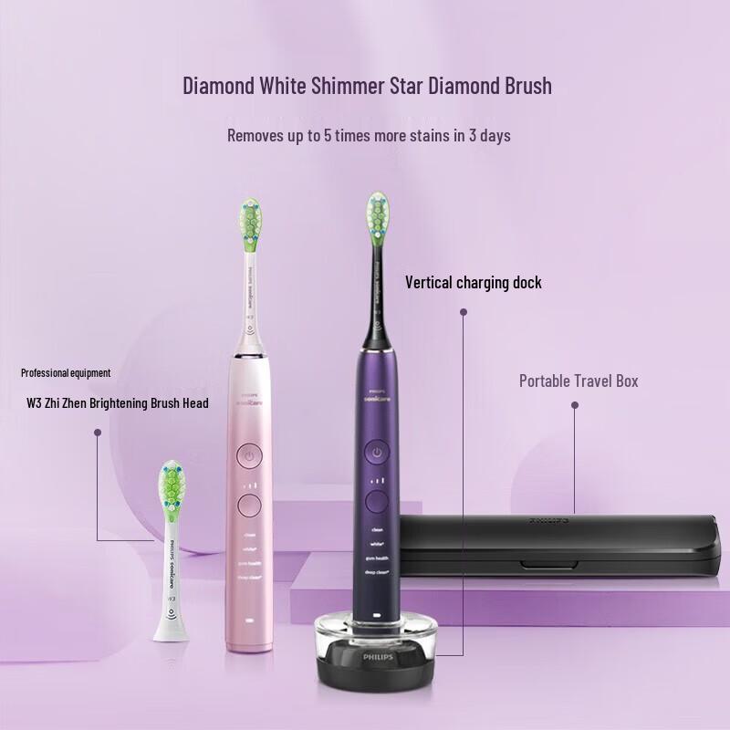 Philips Sonicare DiamondClean 9 Series Electric Toothbrush CN plug (adapter included)