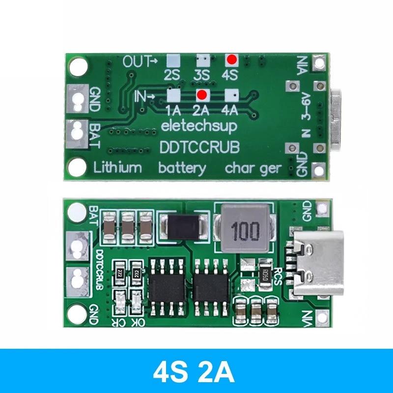 Wielokomórkowy 2S 3S 4S Typ-C Na 8.4V 12.6V 16.8V Step-Up Boost Ładowarka Lipo Polymer Li-Ion 7.4V 11.1V 14.8V 18650 Bateria Litowa