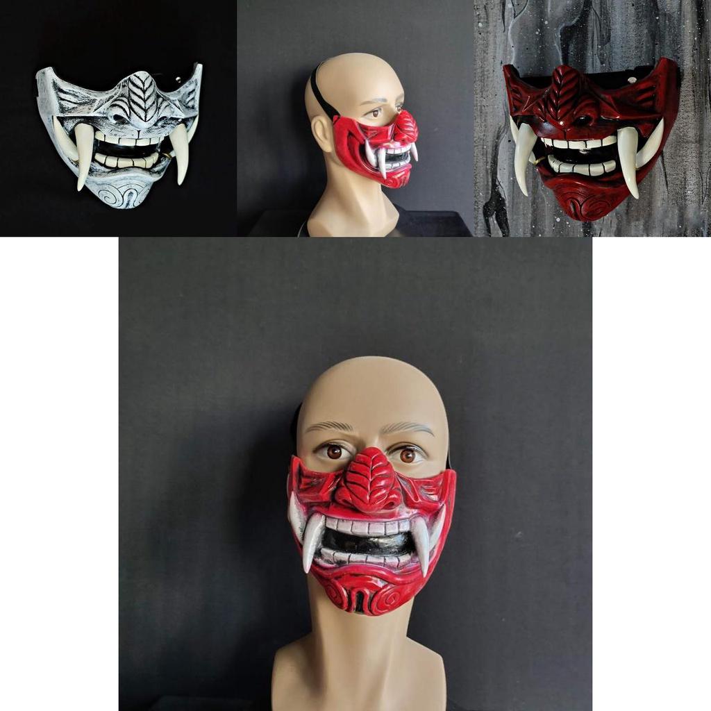 Teufelskrieger Hannya Halbmaske Realistische Und Hochwertige Cosplay-Requisite