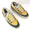 90s Vintage PUMA Indonesia Leather Sneakers 27.5 Yellow Navy Rare trainers(USED)