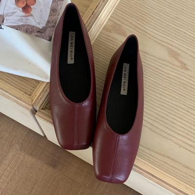 Retro Korean Square Toe Women's Soft Sole Loafers - French Silver Granny Mules