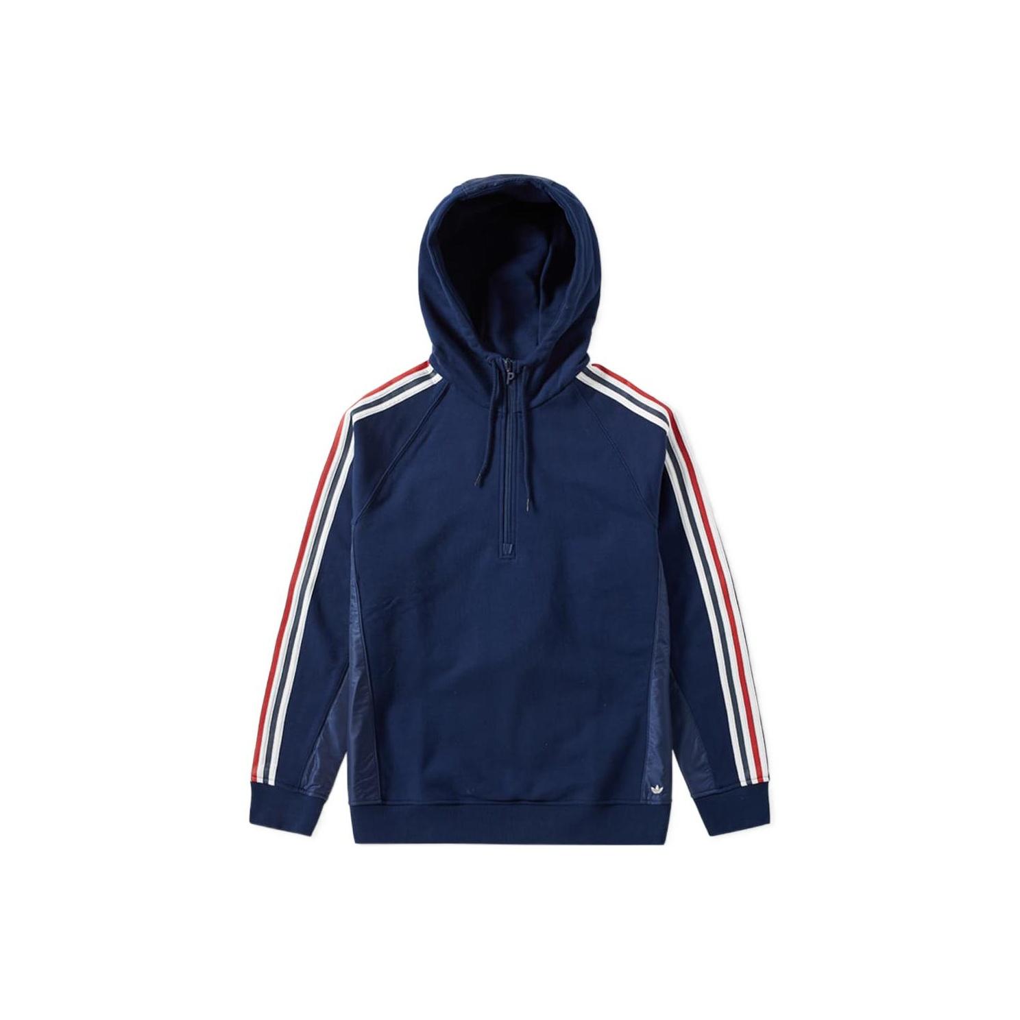 

Palace Куртка Adidas Frterry с капюшоном и треугольным логотипом X Adidas, верхняя одежда унисекс, синяя AZ6593 S