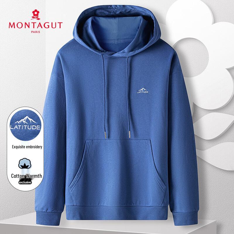 

MONTAGUT Men s Embroidered Hooded Sweatshirt 52
