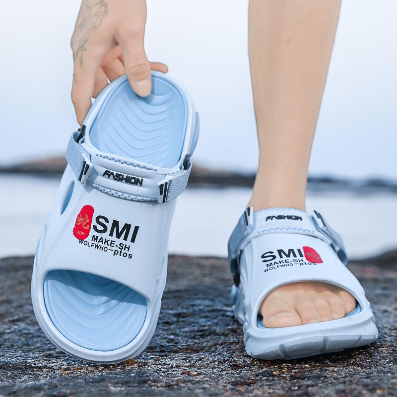 Men's 2025 Summer Non-Slip Height-Boosting Clog-Style Slippers: Outdoor, Odor-Resistant, Wear-Resistant, Breathable.
