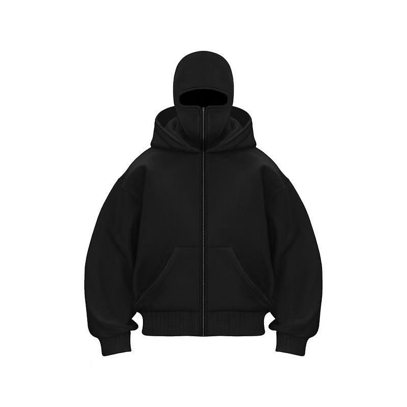 Autumn and Winter Men's and Women's Casual Sportswear With Hooded Mask Design, Sporty and Fashionable Plus Size Hoodie