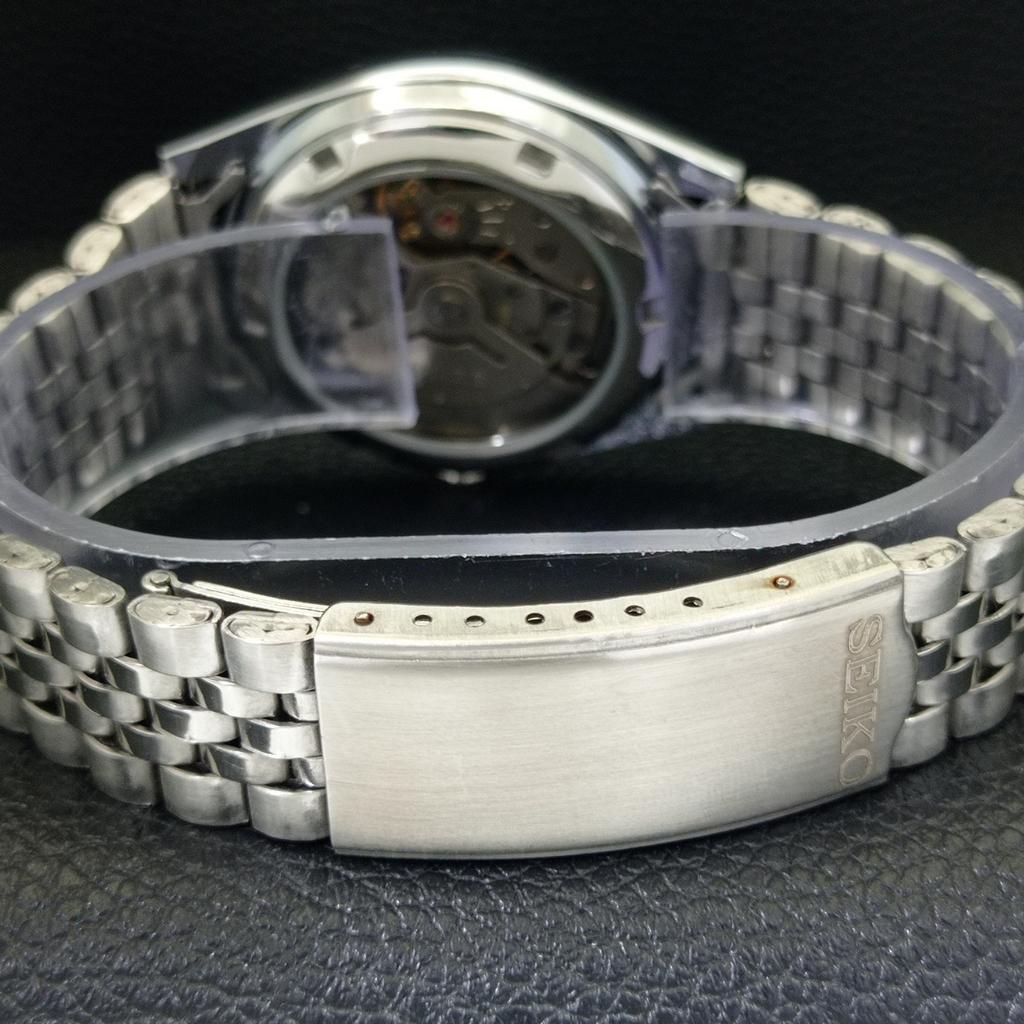 REFURBISHED SEIKO 5 AUTOMATIC 6309A VINTAGE JAPAN MENS BLACK WATCH a441239-4 Sk-a441239