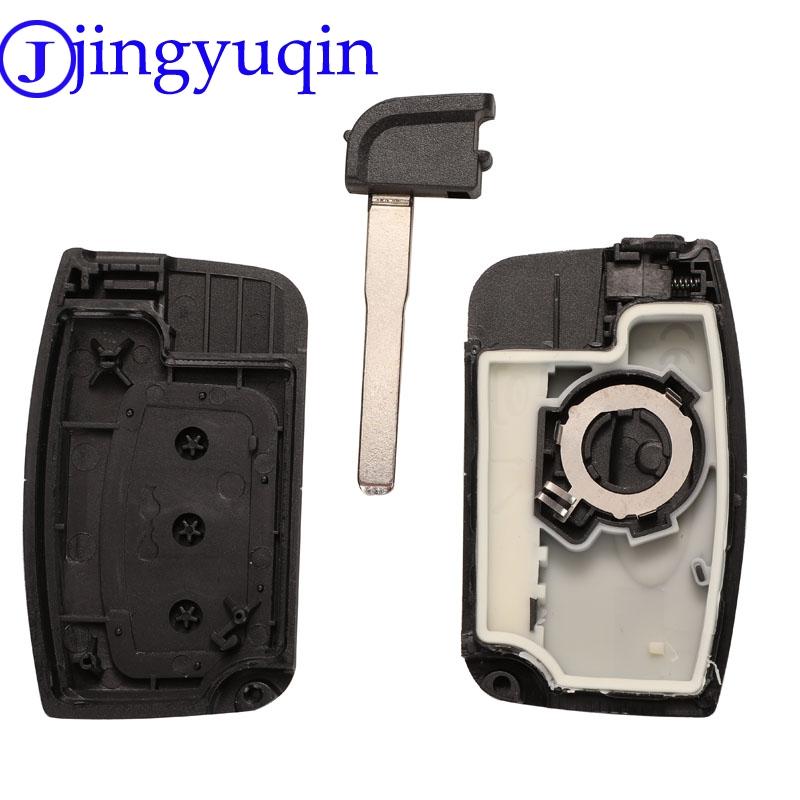 Jingyuqin Remote 3b Car Key Case Cover Fob For Ford Smart Key Shell With Small Key Fob Blank