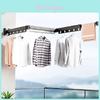 Modern Aluminum Alloy Wallmounted Folding Clothes Drying Rack With Extendable Rod For Indoor And Balcony Use