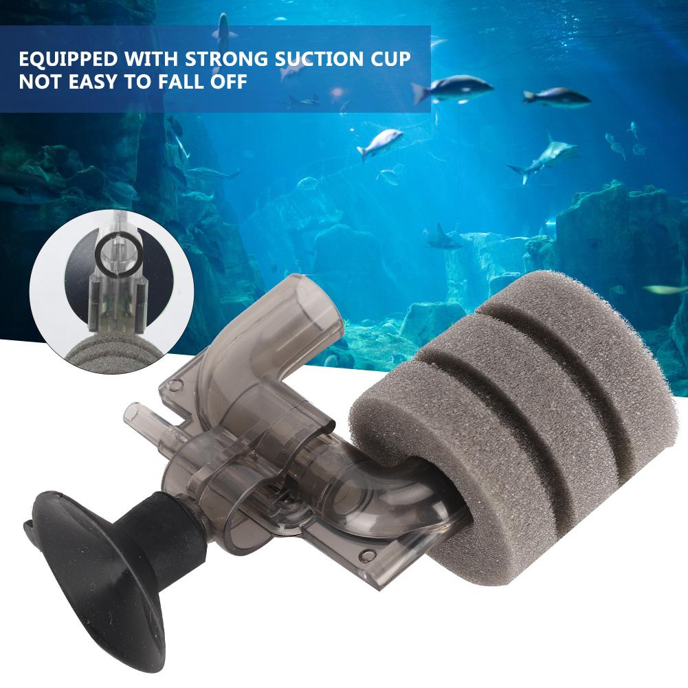 Plastic Sponge Gray Aquarium Mini Increasing Oxygen Pneumatic Filter Fish Tanks Oxygenation Filtration Equipment