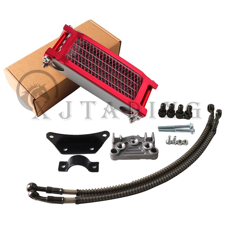 Motorcycle Oil Cooler Oil Radiator Kit For Honda Monkey Yamaha Kawasaki 50cc-140cc Pit Dirt Bike Scooter Moped Enduro Motocross