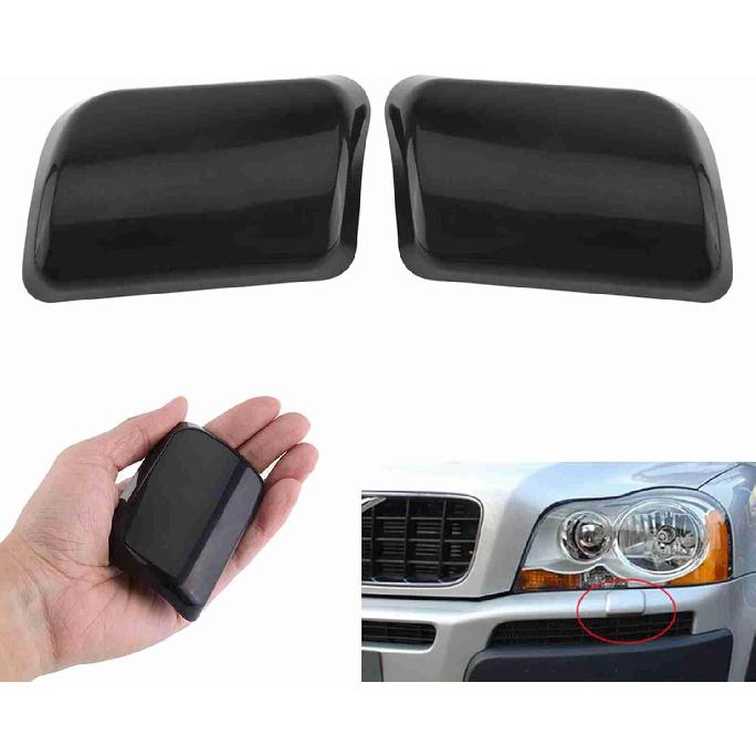 Headlight Washer Cover 1 Pair Font Bumper Headlight Washer Nozzle Cover Compatible with XC90 2003 2004 2005 2006 OEM 30698209 30698208
