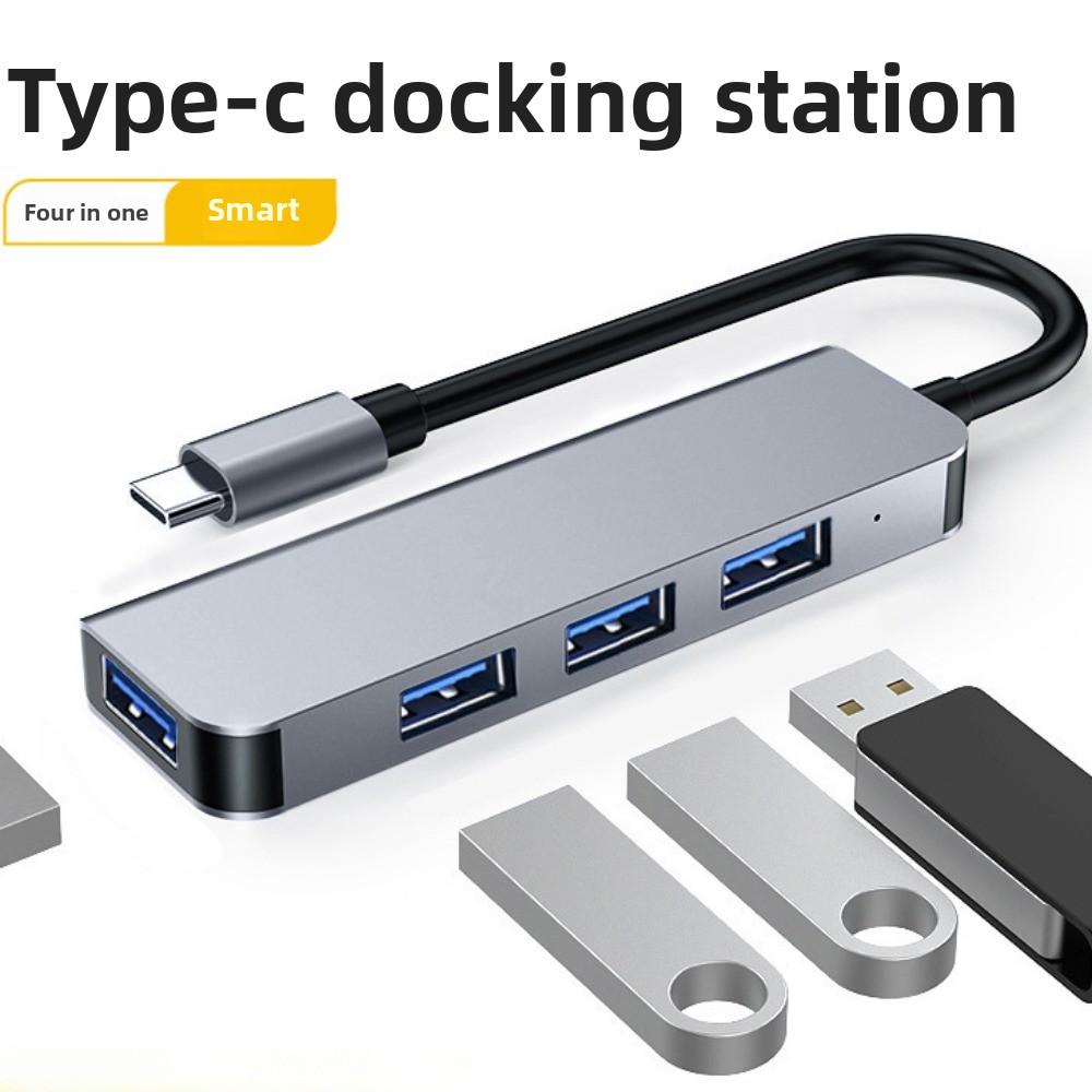 USB C Hub 2 Port USB 3 0 Adapter Multifunktionale Dockingstation für Laptop Handy Tablet Datensynchronisation Aufladen