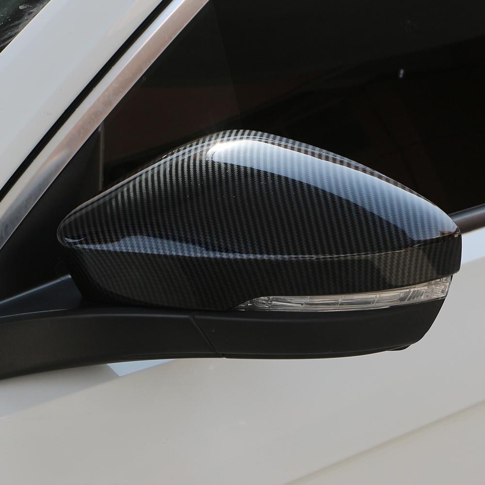 2st ABS bilbackspeglar paljettskydd för VW Volkswagen T-ROC TROC 2018 - 2023 Backspegeltillbehör