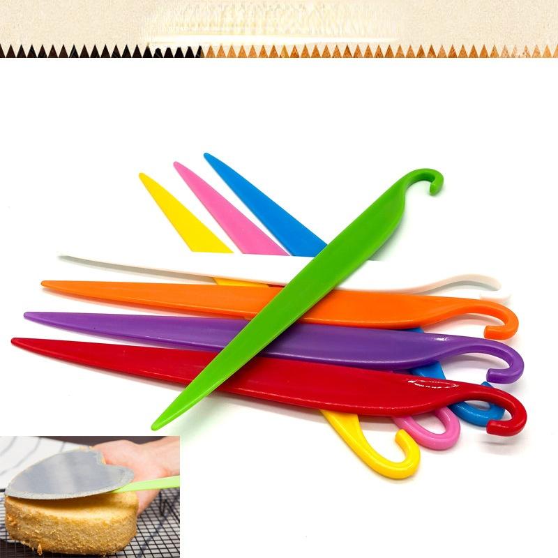3 Stück Kuchenform Chiffon-Schälmesser Sahnekratzer Fondant-Dekorations-Backwerkzeuge
