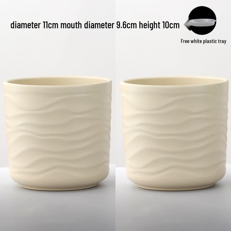 Nordic High-Leg Ceramic Orchid Pot: Durable, Artistic for Home or Balcony Use