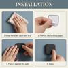 2 Pcs Silicone Door Stopper Door Handle Buffers Square Self Adhesive Door Knob Guard Wall Door Handle Stopper for Home Office