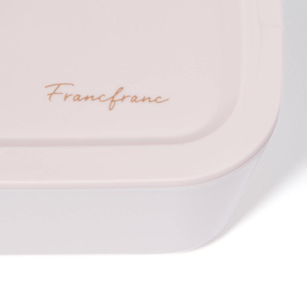 Francfranc Lunch Box Complete 5-Piece Set [All 3 Colors]- Includes Lunch Box, Chopsticks, Case, Pouch, Dishwasher Safe