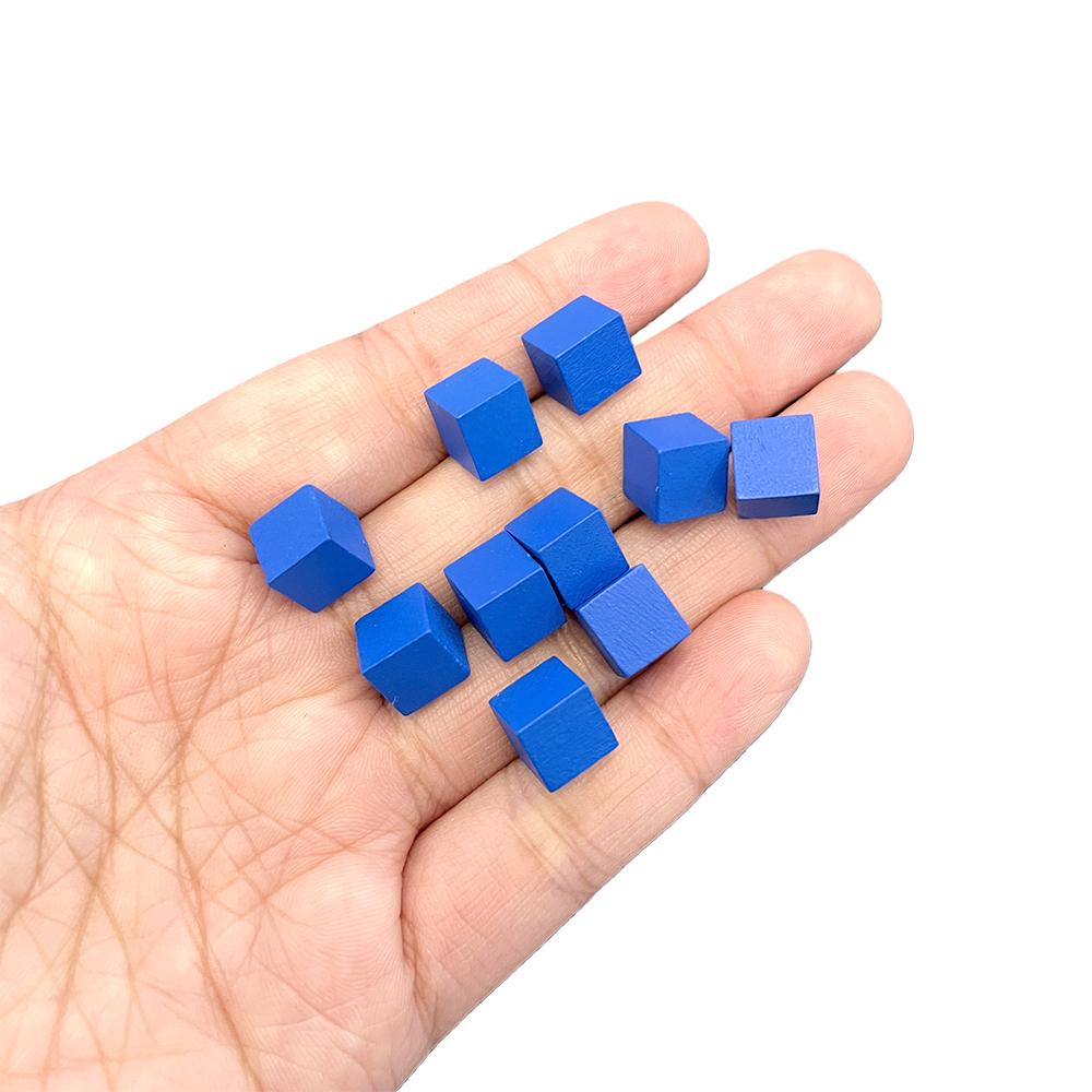 200 Piece 8Mm Wooden Cubes – Multi-Color Board Game Tokens Dice Replacement Pieces For Family Games Counting  Sorting Blocks