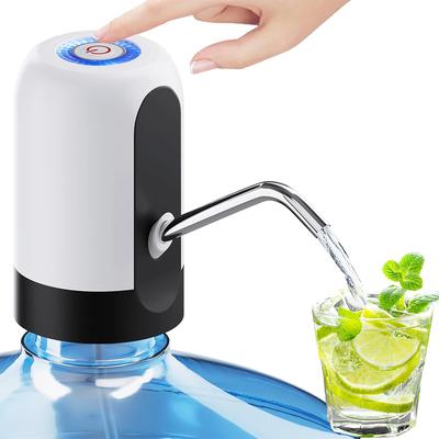 1pcs Water Dispenser, Portable Automatic Water Bottle Pump, USB Charging Electric Water Dispenser Pump, with Silicone Hose and Stainless Steel Nozzle